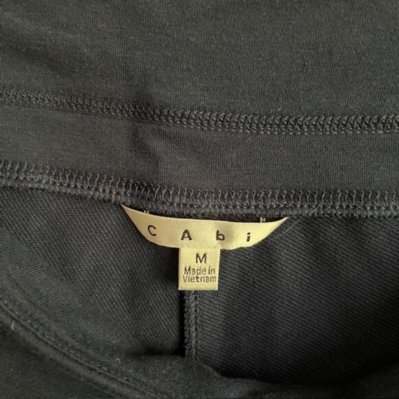 CAbi zippered hoodie/pants, Navy, Sz M, capri/ankle length pants, brass snaps - Picture 13 of 14